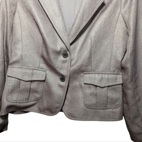 The Limited Women's Metallic Silver Blazer L ✨💼 - Picture 5 of 12